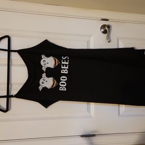 Black Boo Bees Graphic Sleep Dress